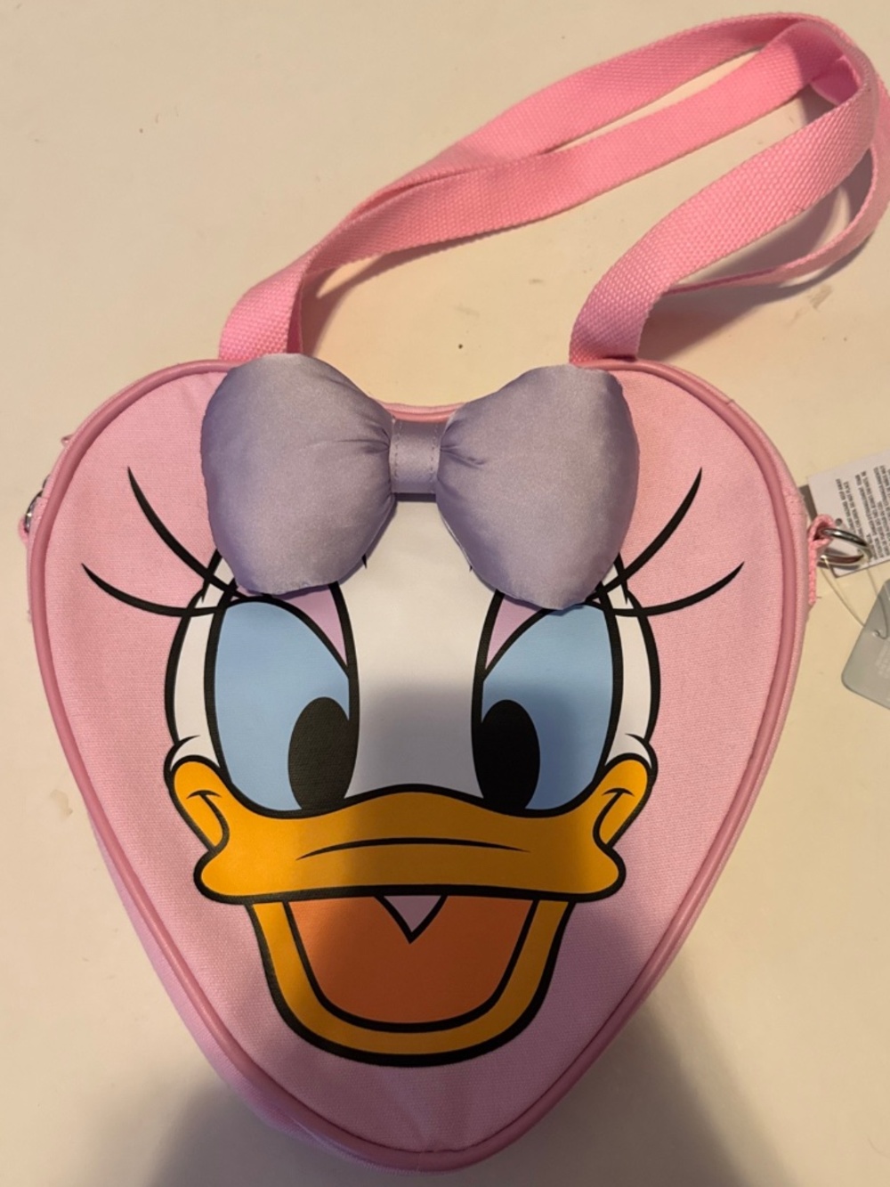 2026 Disney Parks Daisy Duck Character Mini Tote Bag w/ Crossbody Strap NWT